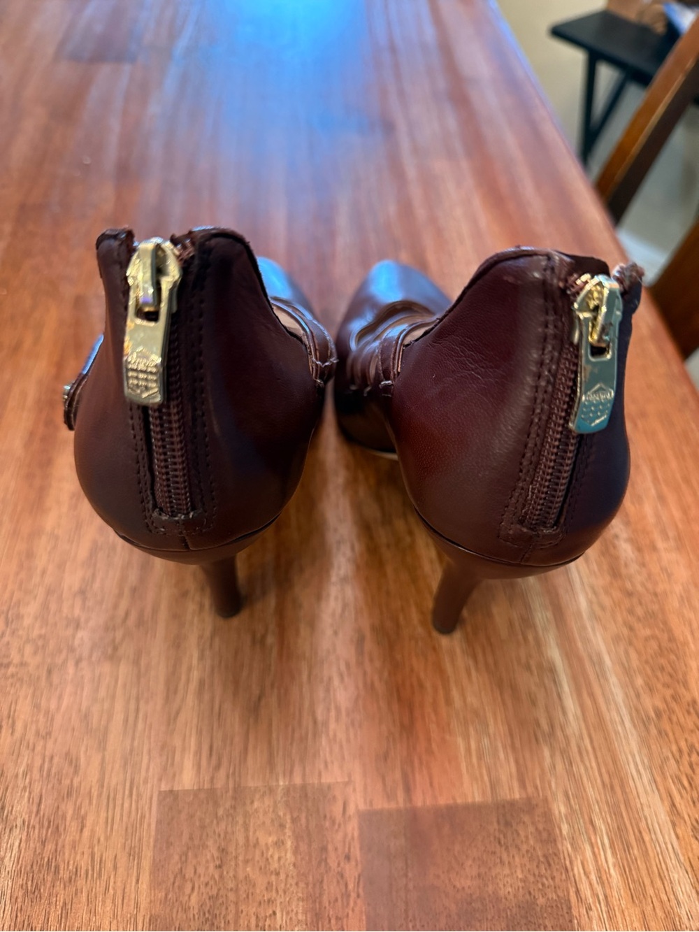 Vince Camuto Brown Multi-Strap Pointed Toe Heels - Picture 3 of 5